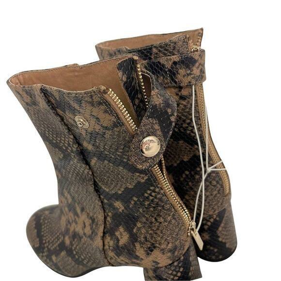 Joie Snake Heeled Boots - Picture 10 of 11